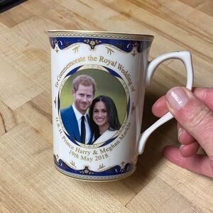 Royal Wedding Commemorative Mug - White and Blue